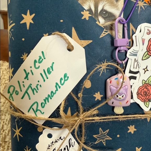 Blind date with a book, hardcover, political thriller with romance, w/goodies - Picture 4 of 4